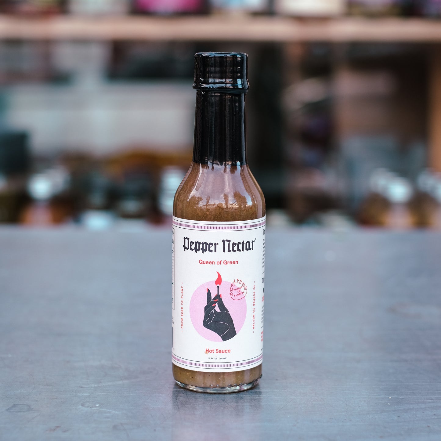 Queen of Green Hot Sauce by Pepper Nectar