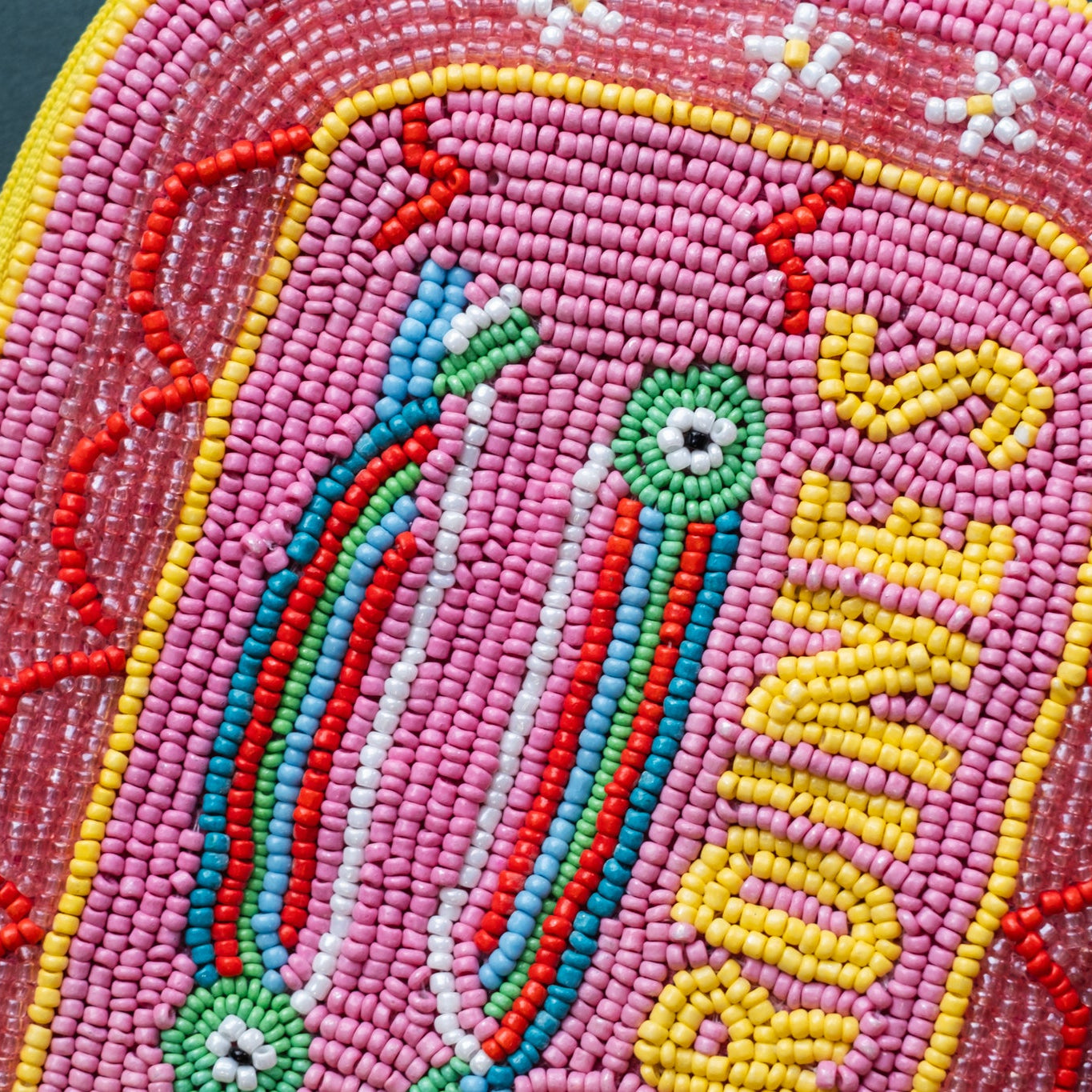 Beaded Sardine Makeup Bag