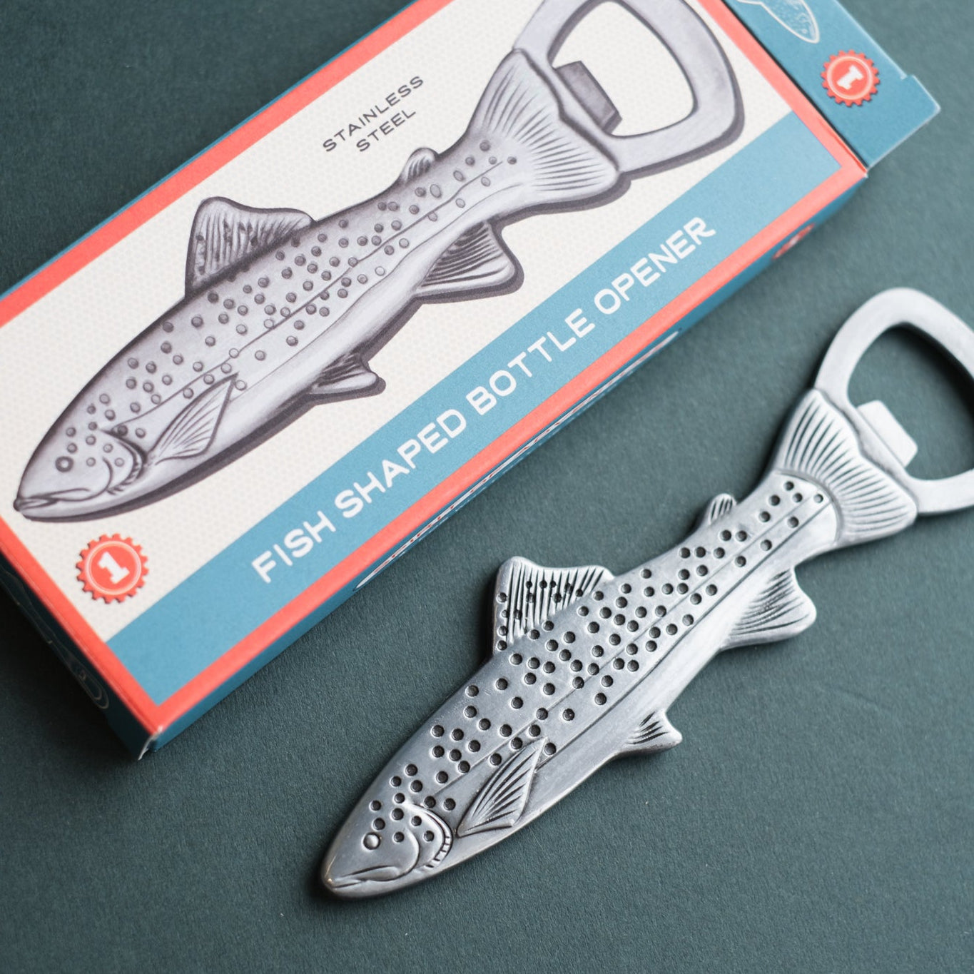 Stainless Steel Fish Bottle Opener