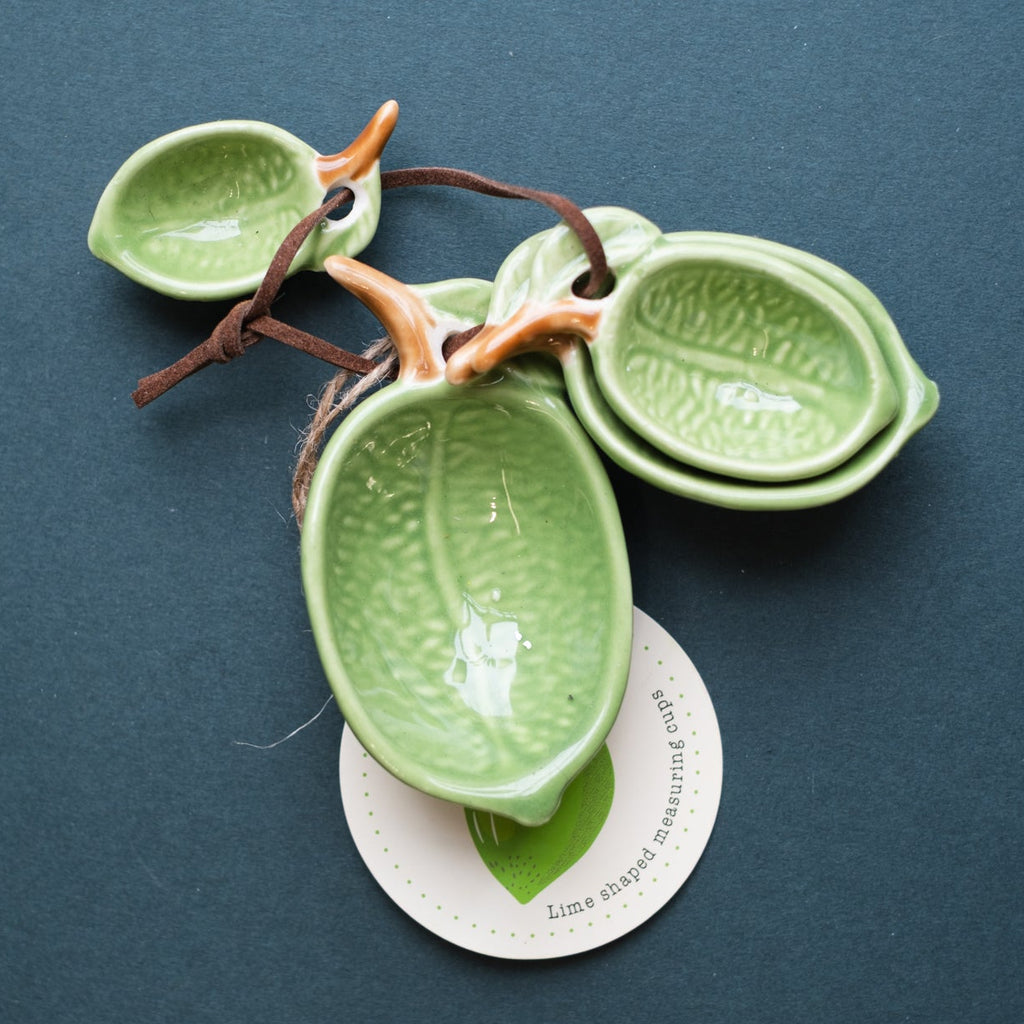 Lime Ceramic Measuring Spoons