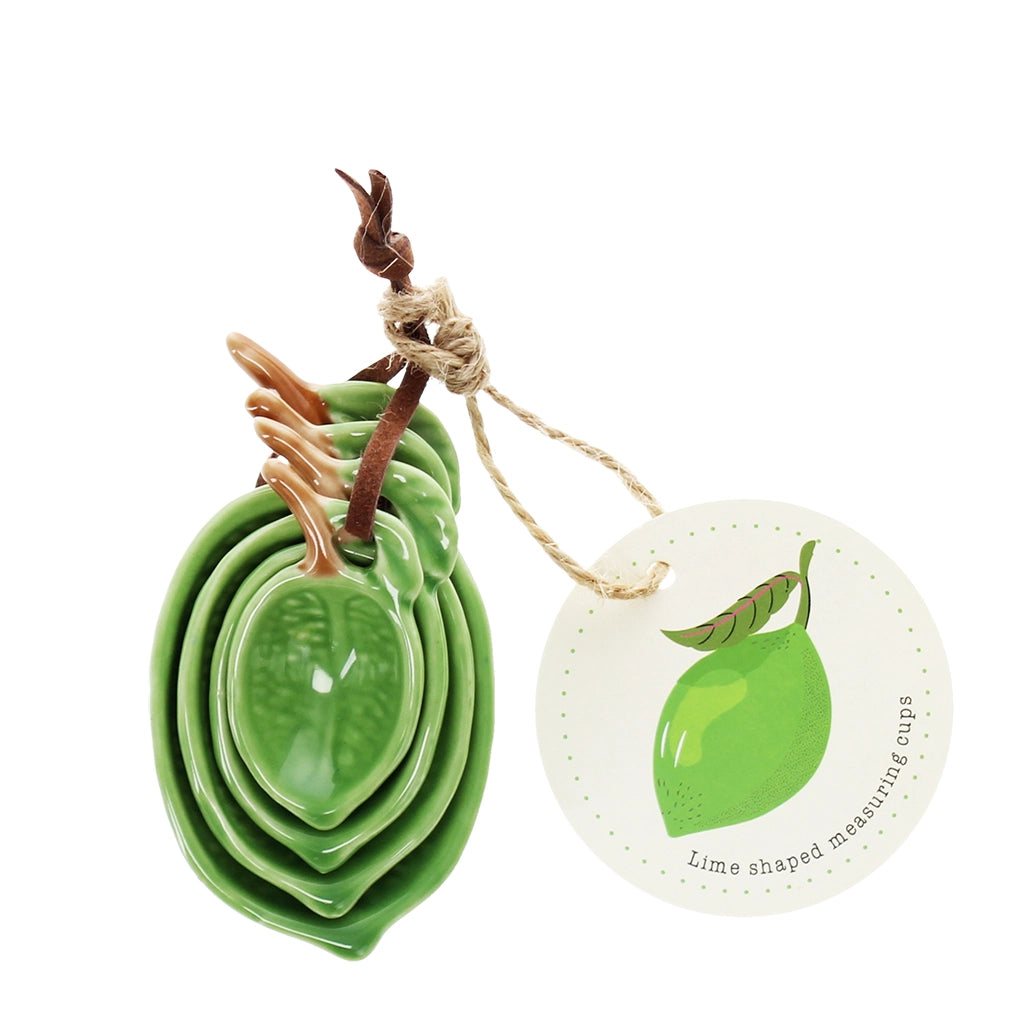 Lime Ceramic Measuring Spoons